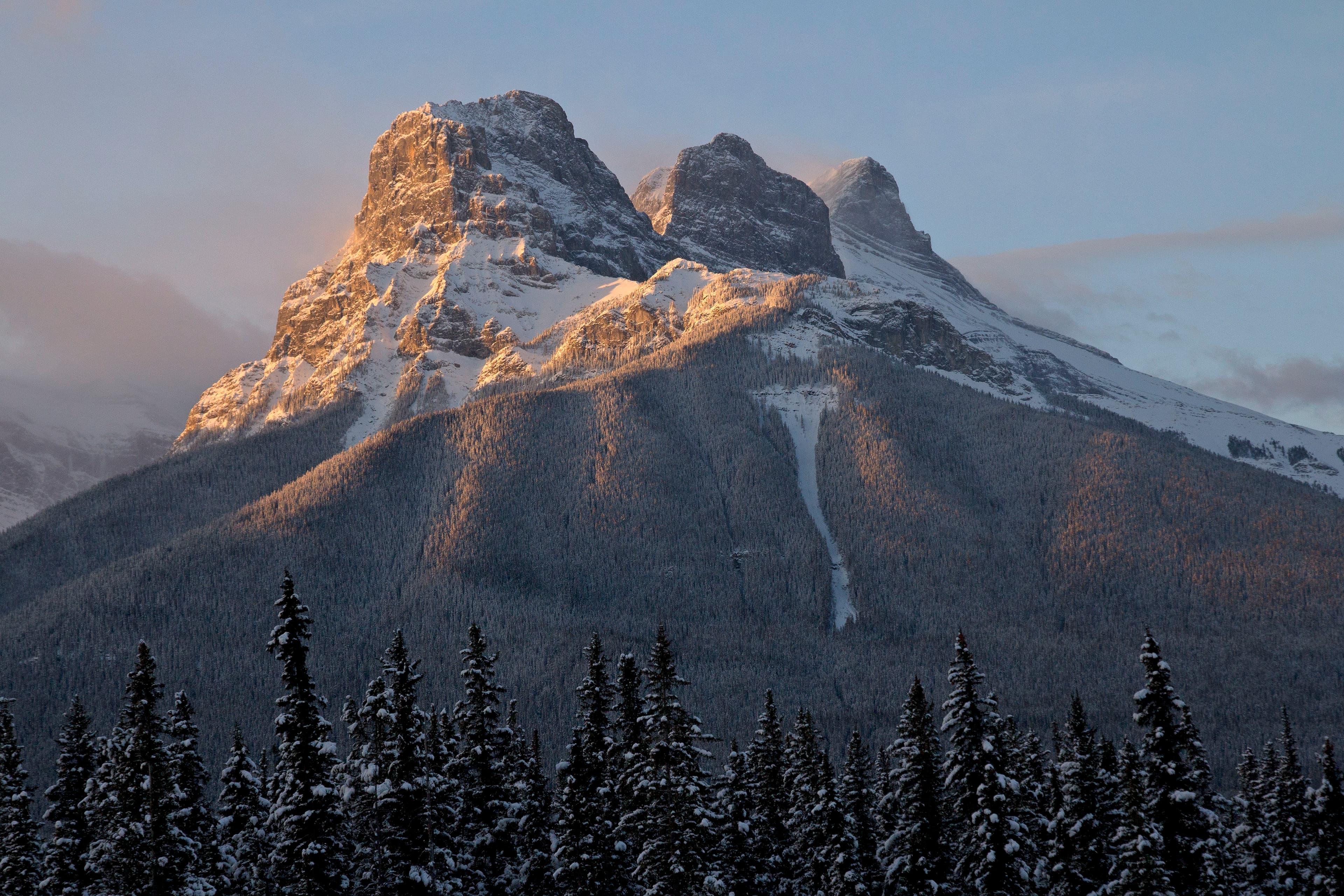 The Three Sisters at sunrise